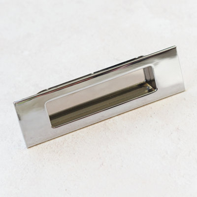 96mm Chrome Inset Cabinet Handle