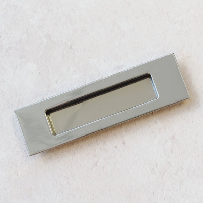 96mm Chrome Inset Cabinet Handle