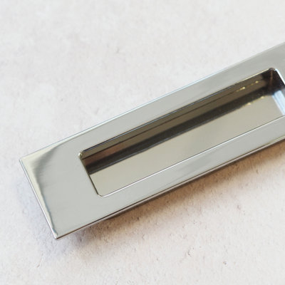 96mm Chrome Inset Cabinet Handle