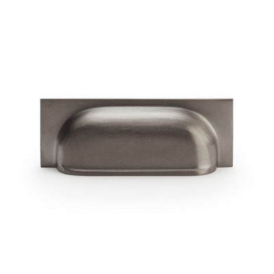 96mm Dark Bronze Curved Cup Handle