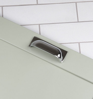 96mm Polished Chrome Cup Cabinet Handle Price Comparisons | Compare The Build