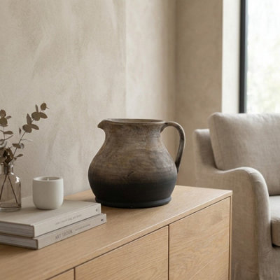 B&Q -  Relica Oti Terracotta Jug Vase