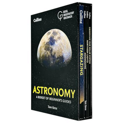 B&Q -  Beginner's Guides Of Astronomy 4 Books Collection Box Set (StargazingMoongazingNorthern Lights And Observing Our Solar System)