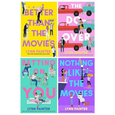 BOOKS4PEOPLE Lynn Painter 4 Books Collection Set (Better Than The MoviesThe Do-OverBetting On You And Nothing Like The Movies) from B&Q