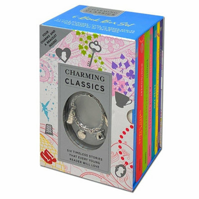 B&Q -  Charming Classics Collection 6 Books Box Set Alice In WonderlandA Little Princess