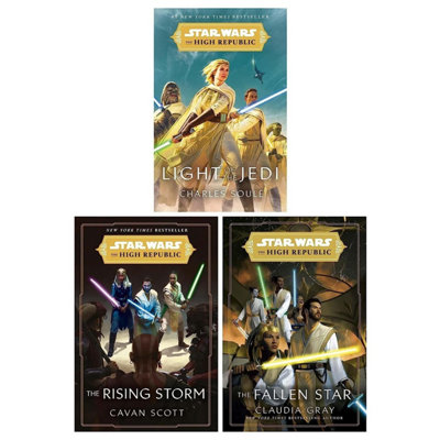 BOOKS4PEOPLE Star Wars: The High Republic Series 3 Books Collection Set (Books 1-3) (Light Of The Jedi, The Rising Storm & The Fallen Star)