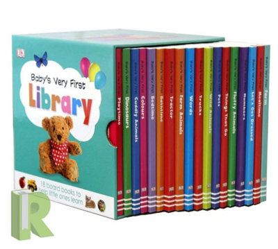 DP Baby's Very First Library Toddler Early Learning 18 Books Box Set Collection from B&Q
