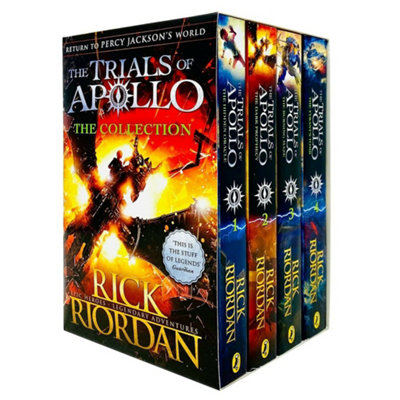 BOOKS4PEOPLE Rick Riordan Trials Of Apollo Collection 4 Books  (Dark ProphecyHidden OracleBurning MazeThe Tyrants Tomb) from B&Q