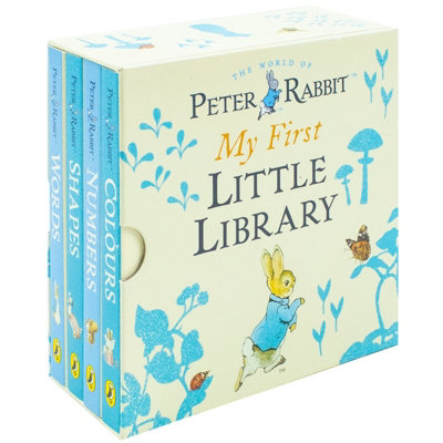 B&Q -  Peter Rabbit My First Little Library Board Books Box Set (WordsShapesNumbers & Colours)