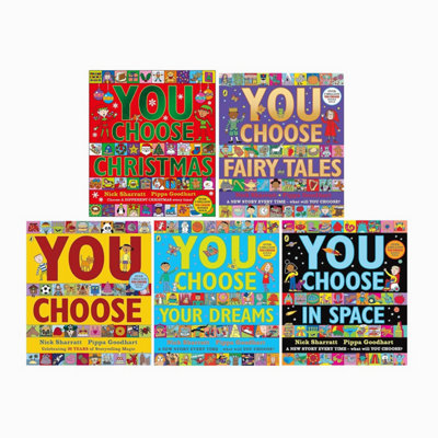 B&Q -  You Choose Series 5 Books Children's Collection Set By Pippa Goodhart And Nick Sharratt (You ChooseDreamsFairy TalesSpaceC