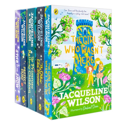 B&Q -  Jacqueline Wilson 5 Books Collection Set (The Girl Who Wasn't ThereThe Other Edie TrimmerThe Primrose Railway ChildrenProjec