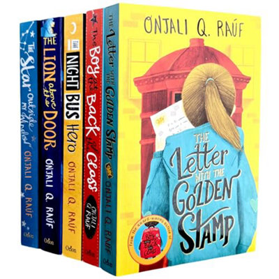 B&Q -  Onjali Q. Rauf Collection 5 Books Set (The Star Outside My WindowThe Boy At The Back Of The ClassThe Night Bus HeroThe Lion