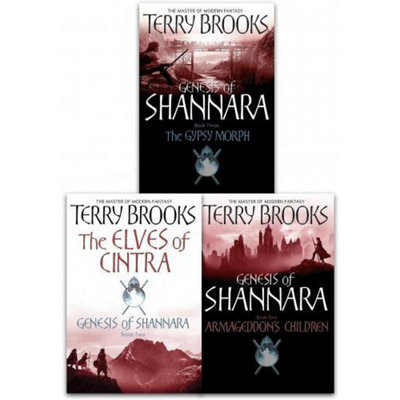 BOOKS4PEOPLE The Genesis Of Shannara Series Terry Brooks 3 Books Collection Set Armageddons Children The Elves .. from B&Q