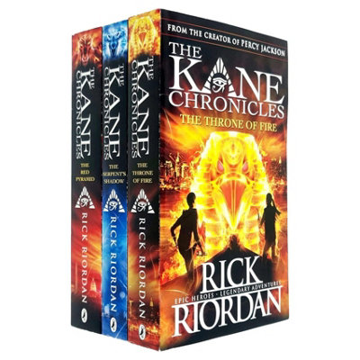 BOOKS4PEOPLE The Kane Chronicles Collection Rick Riordan 3 Books Set The Serpents ShadowThe Throne Of FireThe Red Pyramid from B&Q