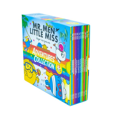 B&Q -  Mr Men & Little Miss Adventures Collection12 Books Box Set By Roger Hargreaves