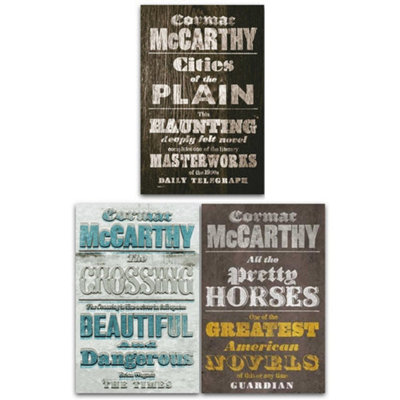 BOOKS4PEOPLE Border Trilogy Series Collection 3 Books Set By Cormac Mccarthy from B&Q