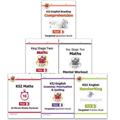 BOOKS4PEOPLE Year 3 Maths And English Home Learning Workbook Bundle For 7 To 8 Year Olds Ks2 from B&Q