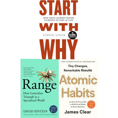 Start With Why Simon Sinek,Atomic Habit James Clear,Range 3 Books Collection Set - Image 7