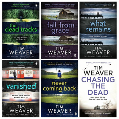 Books4people David Raker Missing Persons Series Books Collection Set By Tim Weaver (Books 1-6) (Chasing The Dead, The Dead Tracks, Vanished, Size 6