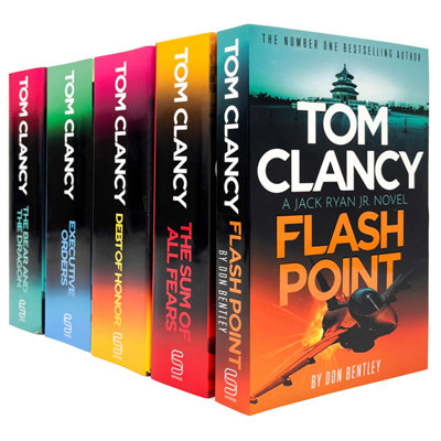 B&Q -  Tom Clancy Flash PointThe Sum Of All FearsDebt Of HonorExecutive Orders & The Bear And The Dragon By Don Bentley & Tom Clanc