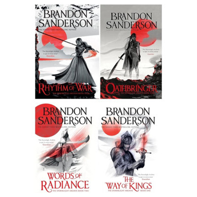 BOOKS4PEOPLE Brandon Sanderson The Stormlight Archive Series 4 Books Collection Set (The Way Of KingsWords Of RadianceOathbringerRhythm O from B&Q