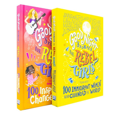 Rebel Girls Girls Good Night Stories For Rebel 2 Books 100 Inspiring Young Changemakers, 100 Immigrant Women Who Changed The World - Image 3