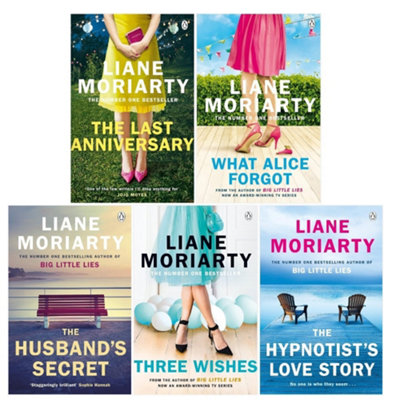 BOOKS4PEOPLE Liane Moriarty Collection 5 Books Set (Three WishesWhat Alice ForgotThe Husbands SecretThe Last AnniversaryThe Hypnotist's from B&Q