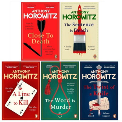 BOOKS4PEOPLE Hawthorne And Horowitz Mysteries Series 5 Books Collection Set (The Word Is The Sentence Is DeathA Line To KillThe Twist Of from B&Q