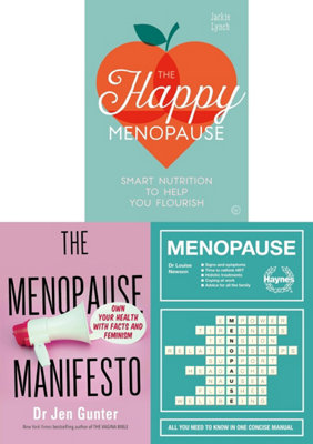 Haynes Publishing The Menopause ManifestoThe Happy MenopauseMenopause Concise Manual (Hardback) 3 Books Collection Set from B&Q