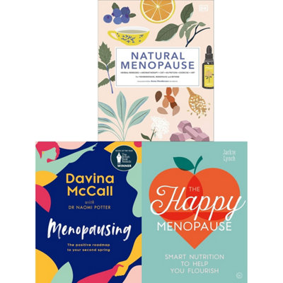 BOOKS4PEOPLE Natural Menopause (Hb)Menopausing (Hb)The Happy Menopause 3 Books Collection Set from B&Q