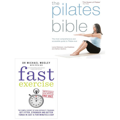 B&Q -  The Pilates BibleFast Exercise 2 Books Collection Set