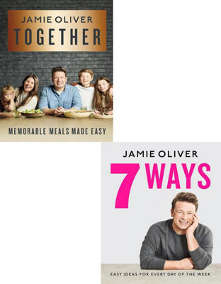 Flatiron Books Jamie Oliver 2 Books Collection Set (Together: Memorable Meals Made Easy7 Ways: Easy Ideas For Your Favourite Ingredients) from B&Q