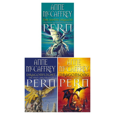 BOOKS4PEOPLE Dragonriders Of Pern 3 Books Collection Set By Anne Mccaffrey (DragonflightThe White DragonDragonsong) from B&Q