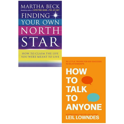 B&Q -  Finding Your Own North StarHow To Talk To Anyone 2 Books Collection Set