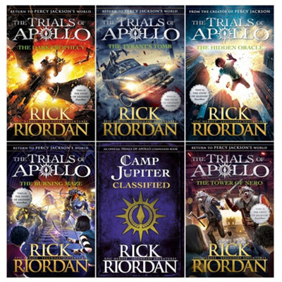 BOOKS4PEOPLE Rick Riordan The Trials Of Apollo 6 Books Collection Set (Books 1-5 PbCamp Jupiter Classified Hb) from B&Q