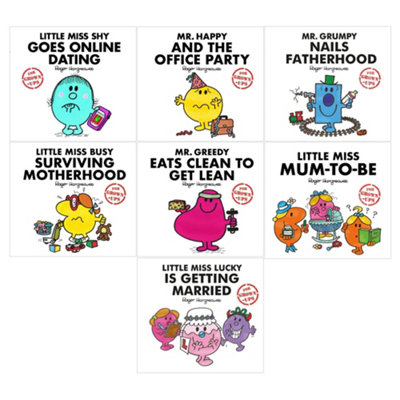 Mr Men And Little Miss for Grown Ups 7 Books Set By Roger Hargreaves - Image 3