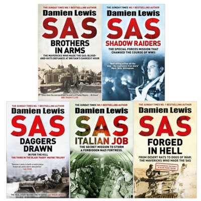 Damien Lewis 5 Books Collection Set (SAS Bravo Three Zero, SAS Brothers in Arms, - Image 3