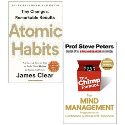 BOOKS4PEOPLE Atomic HabitsThe Chimp Paradox 2 Books Collection Set from B&Q