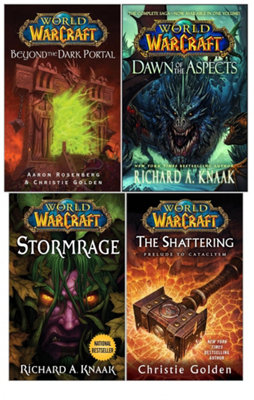 BOOKS4PEOPLE World Of Warcraft Series 4 Books Collection Set (Beyond The Dark PortalStormrageThe ShatteringDawn Of The Aspects) from B&Q