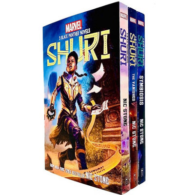 BOOKS4PEOPLE Marvel Black Panther Shuri Series 3 Books Collection Set By Nic Stone (Shuri: A Black PantherThe Vanished & Symbiosis) from B&Q