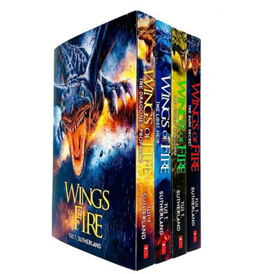 Books4people Dark Wings Of Fire Series Books - 4 Collection Set By Tui T Sutherland (Dragonet Prophecy, The Lost Heir, The Hidden Kingdom & The Da Size 1