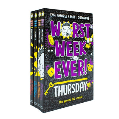 BOOKS4PEOPLE Worst Week Ever Series 4 Books Collection Set (MondayTuesdayWednesdayThursday) from B&Q