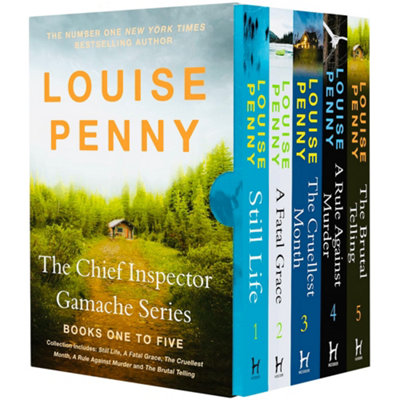 B&Q -  The Chief Inspector Gamache Series Books 15 Collection Box Set By Louise Penny (Still LifeFatal GraceCruellest MonthRule