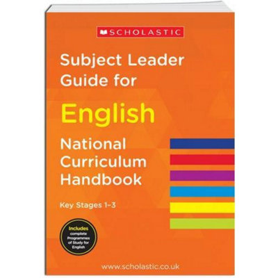 BOOKS4PEOPLE National Curriculum Handbook Subject Leader Guide For English Key Stage 1-3 from B&Q