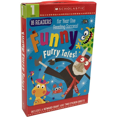 BOOKS4PEOPLE Scholastic 16 Readers: Funny Furry Tales 16 Books Set For Year 1 from B&Q