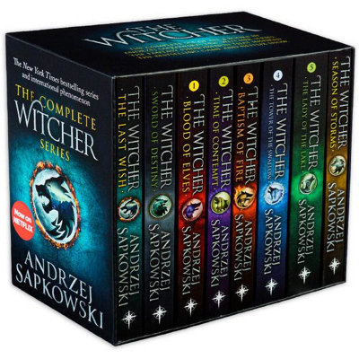 BOOKS4PEOPLE Andrzej Sapkowski Witcher Series Collection 8 Books Box Set Season Of Storms Inc The Last Wish - Netflix