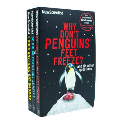 BOOKS4PEOPLE New Scientist 3 Books Set (Why Don't Penguins' Feet FreezeDo Polar Bears Get LonelyDoes Anything Eat Wasps) from B&Q