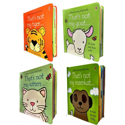 BOOKS4PEOPLE Thats Not My Touchy-Feely Collection 4 Books Set KittenGoatTigerMeerkat from B&Q