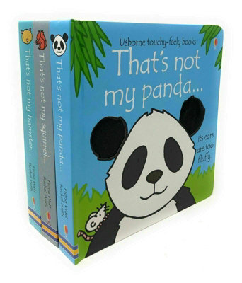 Various Publishers Usborne Thats Not My Animals 3 Books Collection Set Pack Panda Squirrel Hamster Touchy-Feely Board Books - Image 5