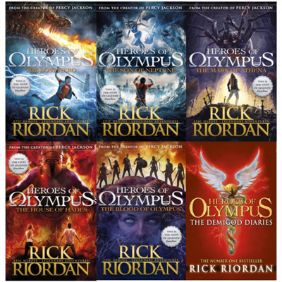 B&Q -  Heroes Of Olympus Collection Rick Riordan 6 Books Set The Blood Of Olympus